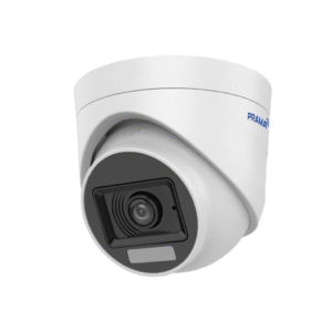 Prama PT-HTD70F0E-LPFS 2MP Dual Light Turret CCTV Camera with Built in Mic/Full color night vision/4-in-1 HD Analog/20m IR Night Vision