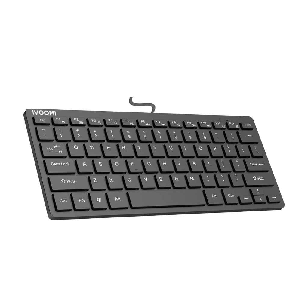 iVoomi Venom Mini Wired USB Keyboard/Compatible with Desktop, Laptop, Mac/Plug and Play/UV Printed Keys/Comfy Durable body/Black - Image 3