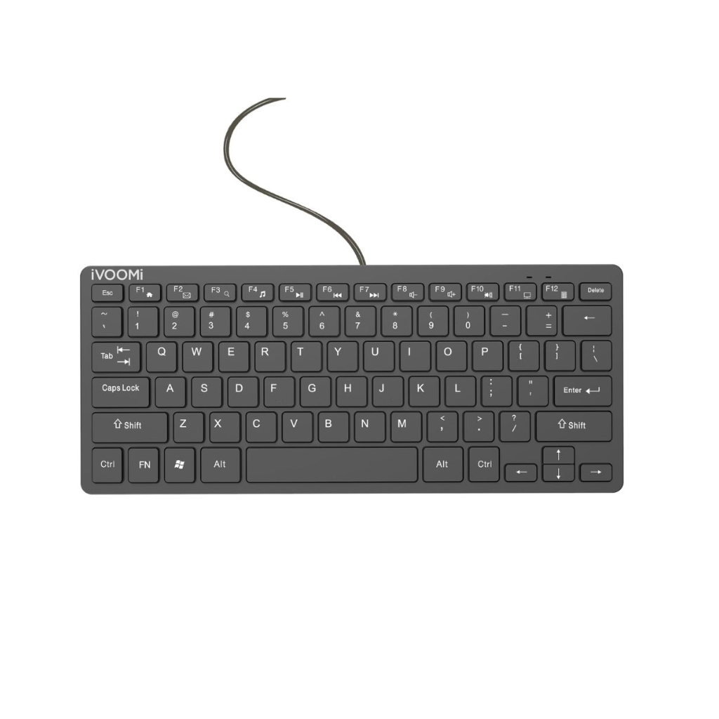 iVoomi Venom Mini Wired USB Keyboard/Compatible with Desktop, Laptop, Mac/Plug and Play/UV Printed Keys/Comfy Durable body/Black - Image 2