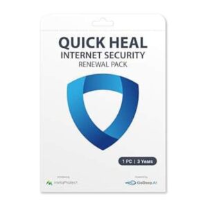 Quick Heal Internet Security Renewal Pack - 1User 3Years