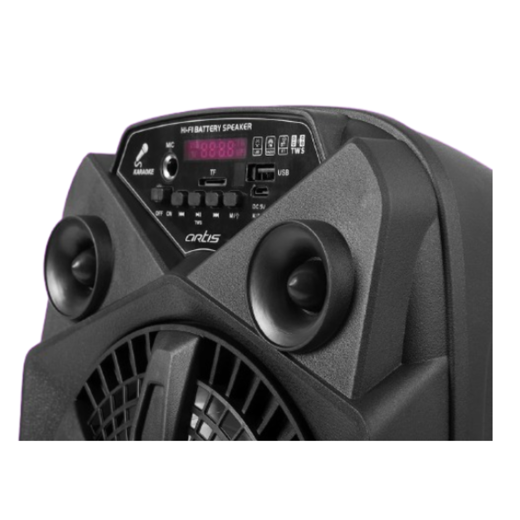 Artis BT101 Bluetooth Party Speaker/Stereo Channel/TF Card & Wired Mic - Image 3