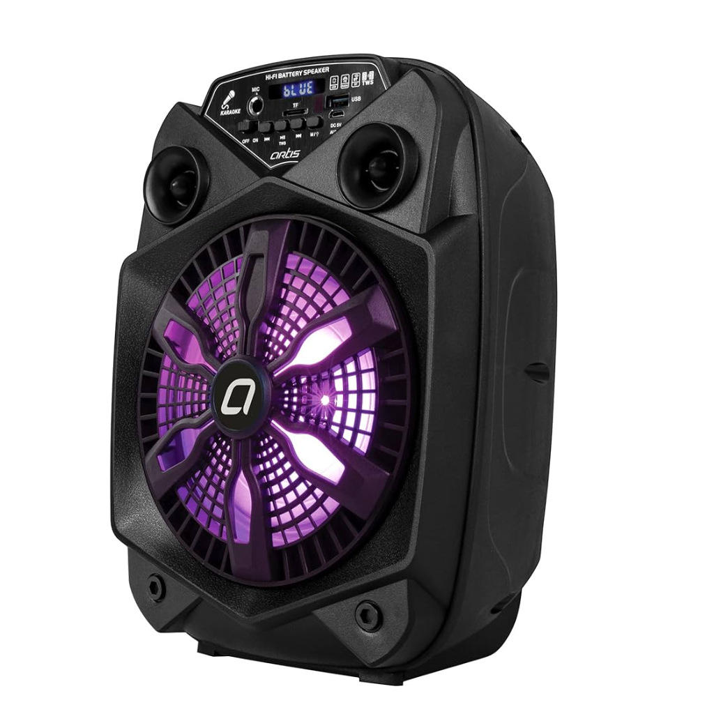 Artis BT101 Bluetooth Party Speaker/Stereo Channel/TF Card & Wired Mic - Image 4