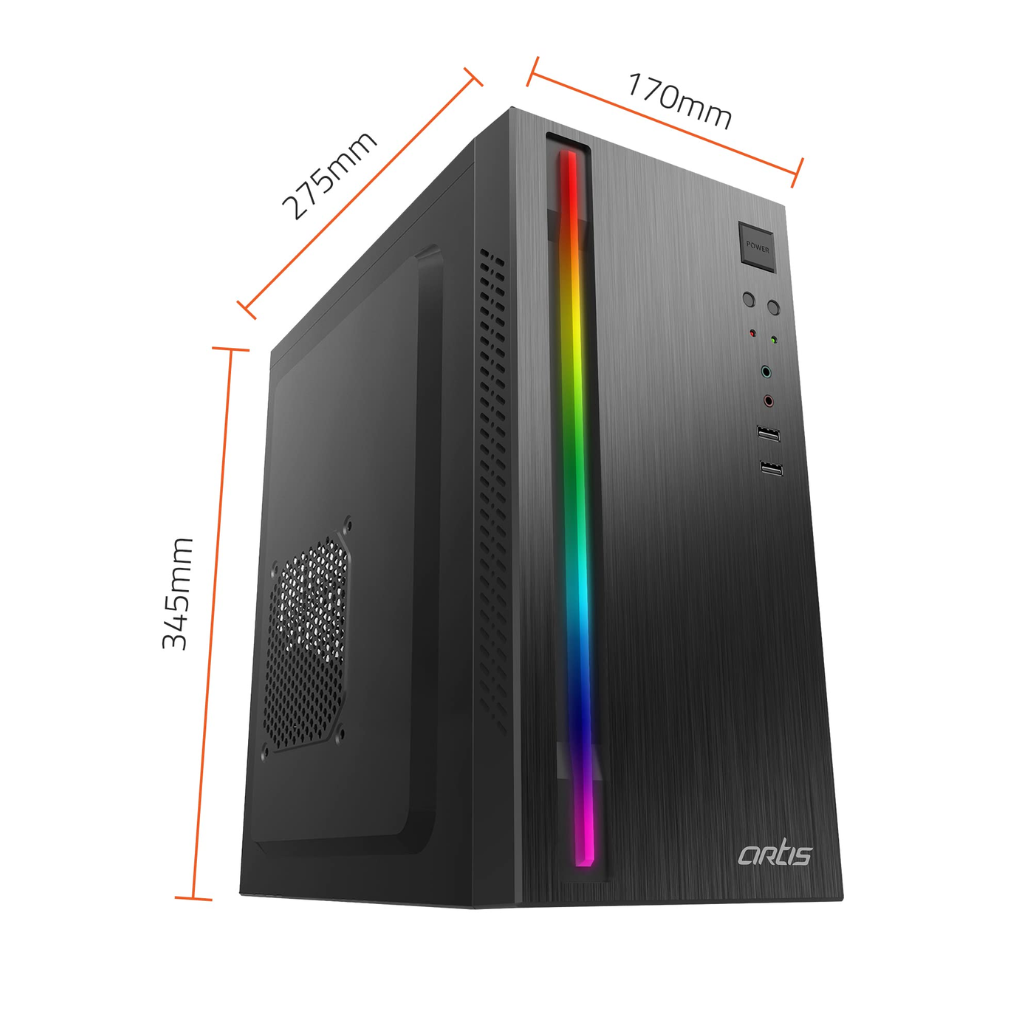 Artis 2520 2.0 C Computer Cabinet/Support Micro ATX Motherboard/With USB 2.0 Ports Compatible with Computer - Image 3