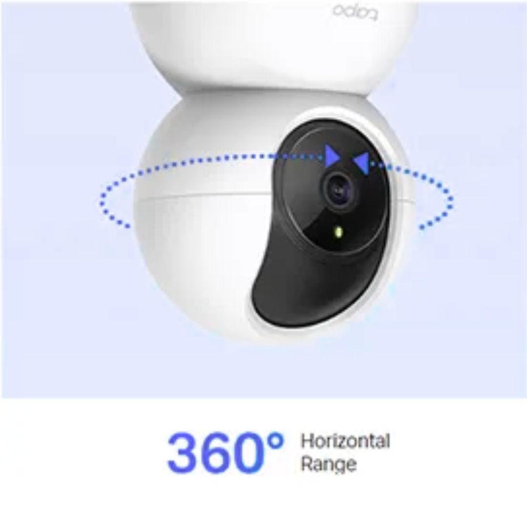 TP-Link Tapo TC70 Camera, Pan & Tilt, Wi-Fi 1080p 2MP, 360° Rotational Views