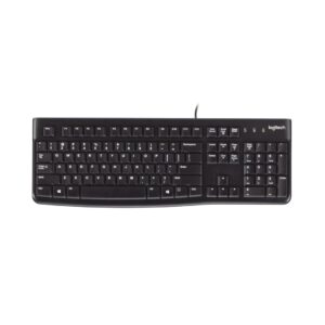 Logitech K120 Wired Keyboard, Curved Space Bar Wired USB Standard Desktop Keyboard